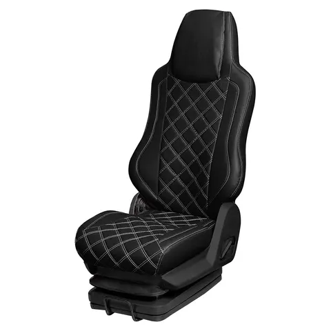115 Чехлы Люкс Hyundai Xcient от 2014 (без ремней) 2 выс.сид с подголовниками