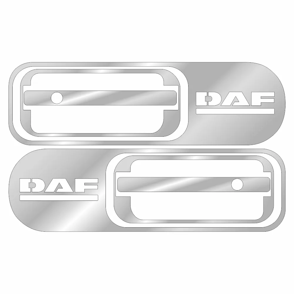 Накладки из нержавеющей стали на ручки дверей DAF 95-105 NKN-7 — фото 1